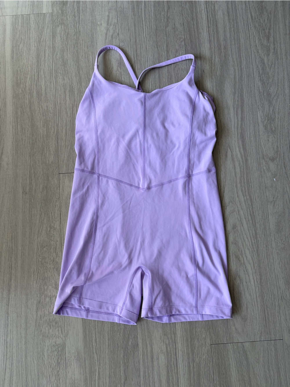 Lilac One-Piece Biker shorts